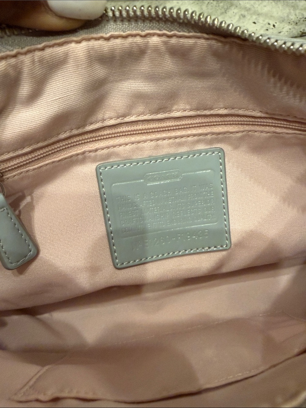 Coach 19435 Signature Jacquard Shoulder/Crossbody Bag – Gray/Silver - Picture 7 of 9